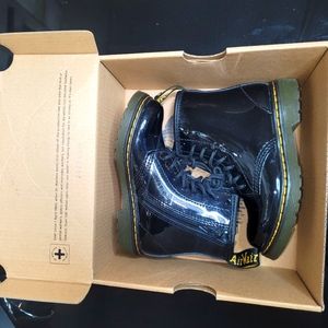 Toddler 1460 Patent Leather Lacr Up Boots